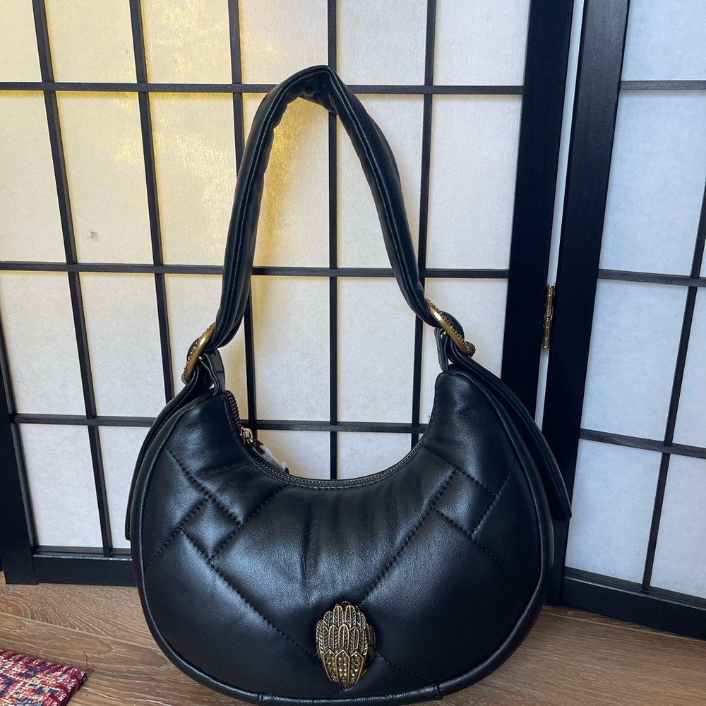 Elegant Black Quilted Handbag